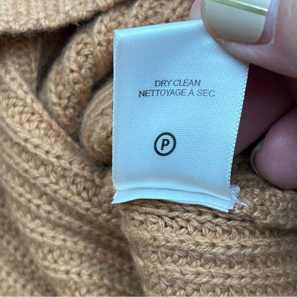 A.L.C. Helena Ribbed Lambswool Cashmere Blend Sweater Womens‎ Size XL Tan NEW - Picture 8 of 13